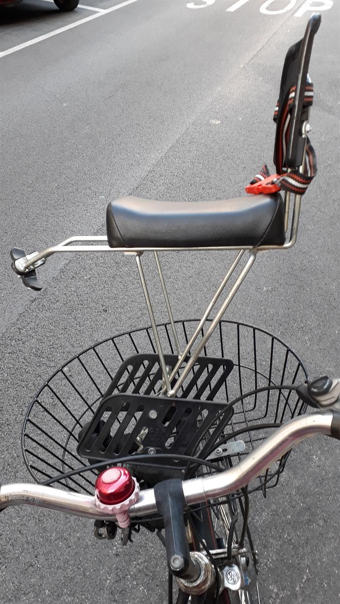 bicicletta con seggiolone